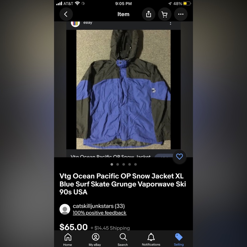 I gave 90’s Ocean Pacific Lightweight grunge ski windbreaker light jacket